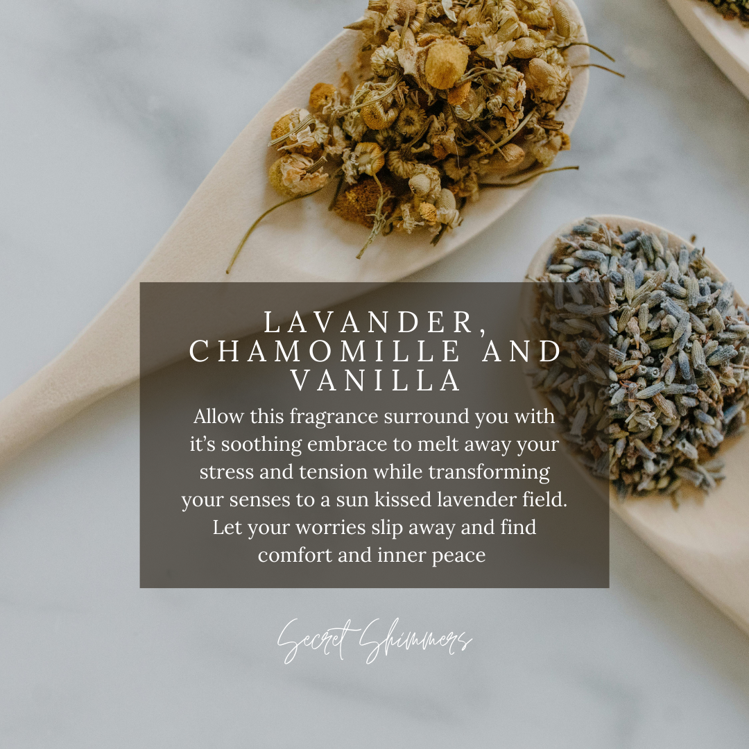Lavender, Chamomile and Vanilla Scented Candle