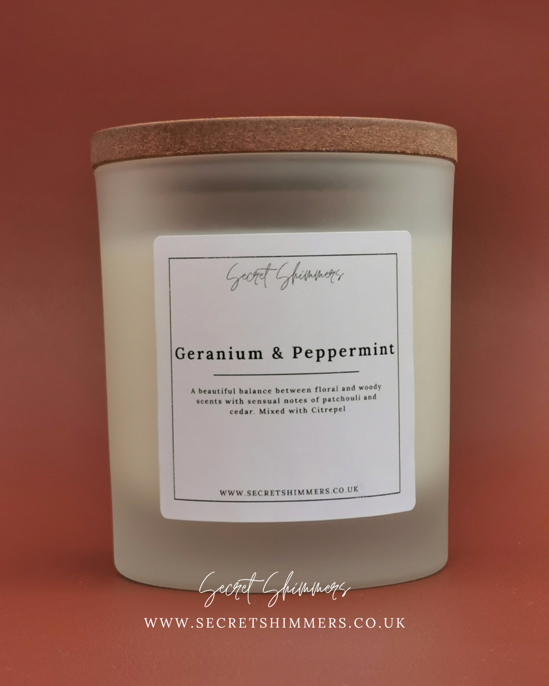 Geranium & Peppermint Candles with Citrepel for indoor and outdoor living