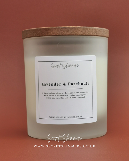 Lavender and Patchouli Candles with Citrepel for indoor and outdoor living