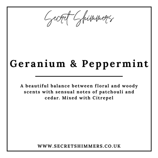 Geranium & Peppermint Candles with Citrepel for indoor and outdoor living