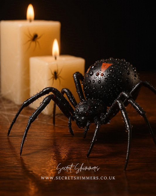 Black Widow Candle UK | Spooky Halloween Autumn Candle | Bloom Cube