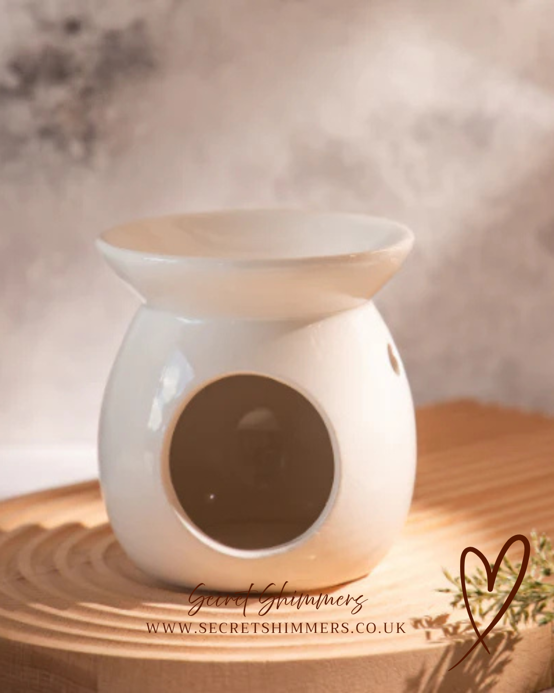 White Ceramic Wax Melt Burner