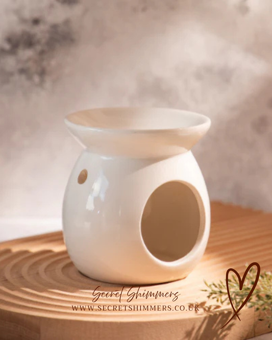 White Ceramic Wax Melt Burner