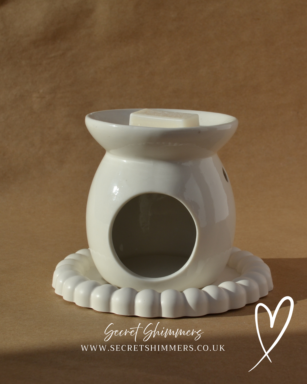 White Ceramic Wax Melt Burner
